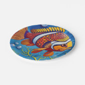 Assiettes En Carton Poisson coloré (Angle)