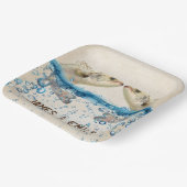 Assiettes En Carton Poisson de mariage dans l'eau (Angulaire)