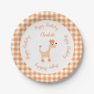 Assiettes En Carton Poisson de poisson caricaturé Posh Paws en vichy