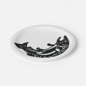 Assiettes En Carton Poisson de truite (Angle)