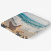 Assiettes En Carton Poisson d'étoiles sur une plaque de papier de plag (Angulaire)