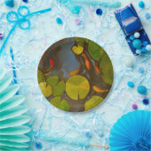 Assiettes En Carton Poisson D'Or Koi Pond Water Lys (Fête)