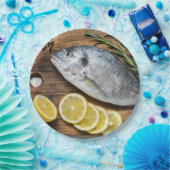 Assiettes En Carton Poisson Dorado (Fête)
