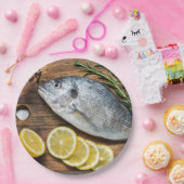 Assiettes En Carton Poisson Dorado (Fête)