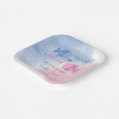 Assiettes En Carton Poisson-il ou Poisson-elle sexe révéler plaques (Angulaire)