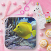 Assiettes En Carton Poisson jaune (Fête)