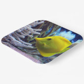 Assiettes En Carton Poisson jaune (Angulaire)