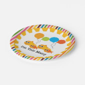 Assiettes En Carton Poisson Je suis cette 4 e Joyeuse plaque de papier (Angle)