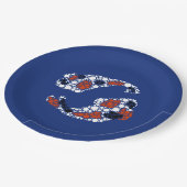 Assiettes En Carton Poisson Koi En Points (Angle)