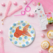 Assiettes En Carton Poisson mousseux Plaques d'anniversaire (Fête)