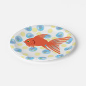 Assiettes En Carton Poisson mousseux Plaques d'anniversaire (Angle)