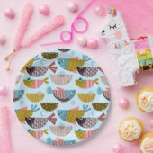 Assiettes En Carton Poisson rétro (Fête)