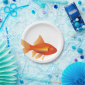 Assiettes En Carton Poisson rouge (Fête)