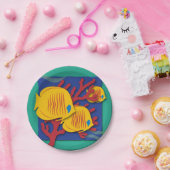 Assiettes En Carton Poisson tropical (Fête)