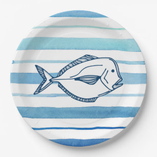 Assiettes En Carton Poissons