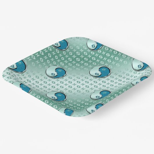 Assiettes En Carton Poissons (Angulaire)