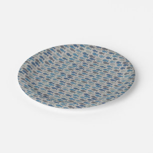 Assiettes En Carton Poissons de toile