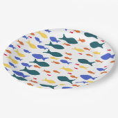 Assiettes En Carton Poissons Plaques de papier personnalisées (Angle)