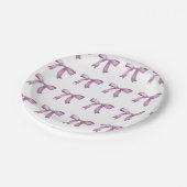 Assiettes En Carton Poitrine pourpre preppy (Angle)