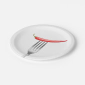 Assiettes En Carton Poivre sur une fourchette (Angle)