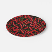 Assiettes En Carton Poivrons rouges (Angle)