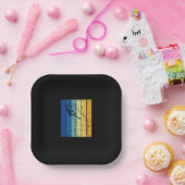 Assiettes En Carton Pôle voûté Rétro (Fête)