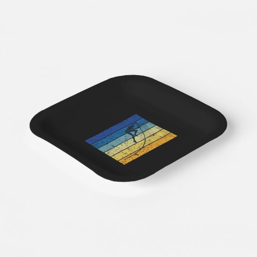 Assiettes En Carton Pôle voûté Rétro (Angulaire)