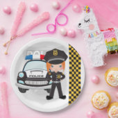 Assiettes En Carton Police (Fête)