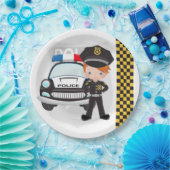 Assiettes En Carton Police (Fête)