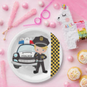 Assiettes En Carton Police (Fête)