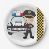 Assiettes En Carton Police (Devant)