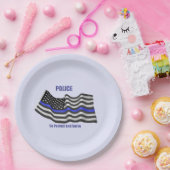Assiettes En Carton Police (Fête)