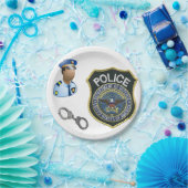 Assiettes En Carton Police des plaques de papier (Fête)