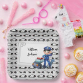 Assiettes En Carton Police pour enfants (Fête)