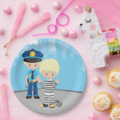 Assiettes En Carton Policier mignon (Fête)