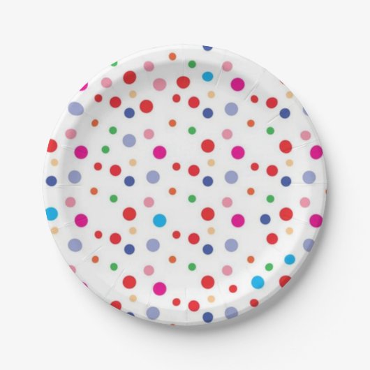 Assiettes En Carton Polka dot (Devant)