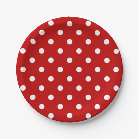 Assiettes En Carton Polka dot (Devant)