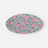 Assiettes En Carton Polka Dot Birds and Flowers (Angle)