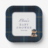 Assiettes En Carton Polo Teddy Bear Baby Shower (Recto)