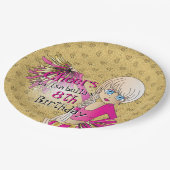 Assiettes En Carton Pom-pom girl (Angle)