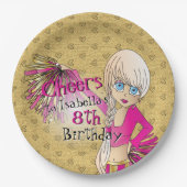 Assiettes En Carton Pom-pom girl (Devant)