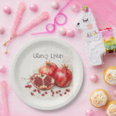 Assiettes En Carton Pomegranate Paper Plate (Fête)