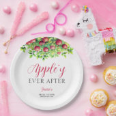 Assiettes En Carton Pomme à jamais après Mariage pommier (Fête)