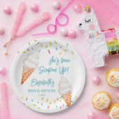 Assiettes En Carton Pomme de glace intégrée douche nuptiale PA personn (Fête)