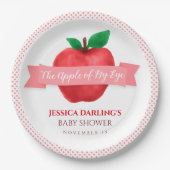 Assiettes En Carton Pomme de mon oeil tomber | baby shower à thème été (Devant)