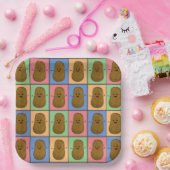 Assiettes En Carton Pomme de terre style pop art (Fête)