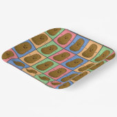 Assiettes En Carton Pomme de terre style pop art (Angulaire)