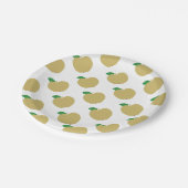Assiettes En Carton Pomme dorée (Angle)