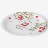 Assiettes En Carton Pomme Douce De Notre Oeil Anniversaire (Angle)