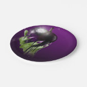 Assiettes En Carton Pomme empoisonnée Sorcière méchante Fête d'Hallowe (Angle)